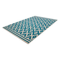 360Living Teppich Now weiß B/L: ca. 120x170 cm Now - weiß/türkis (120,00/170,00cm) - 360Living