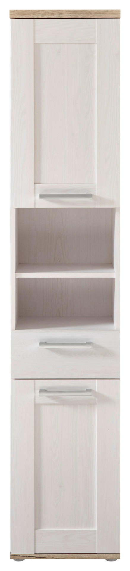 Hochschrank Romance Sibiu Lärche Nachbildung Eiche San-Remo Nachbildung B/H/T: ca. 38x190x32 cm Romance - Eiche (38,00/190,00/32,00cm)