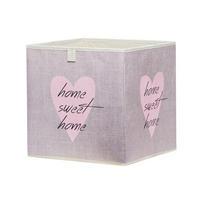 Motivbox Heart rosa hellbeige B/H/T: ca. 32x32x32 cm Heart - hellbeige/rosa (32,00/32,00/32,00cm)
