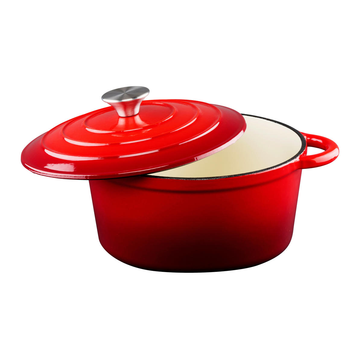 alpina Bräter rot Eisen D: ca. 24 cm Bräter_rund - rot (24,00cm) - Alpina