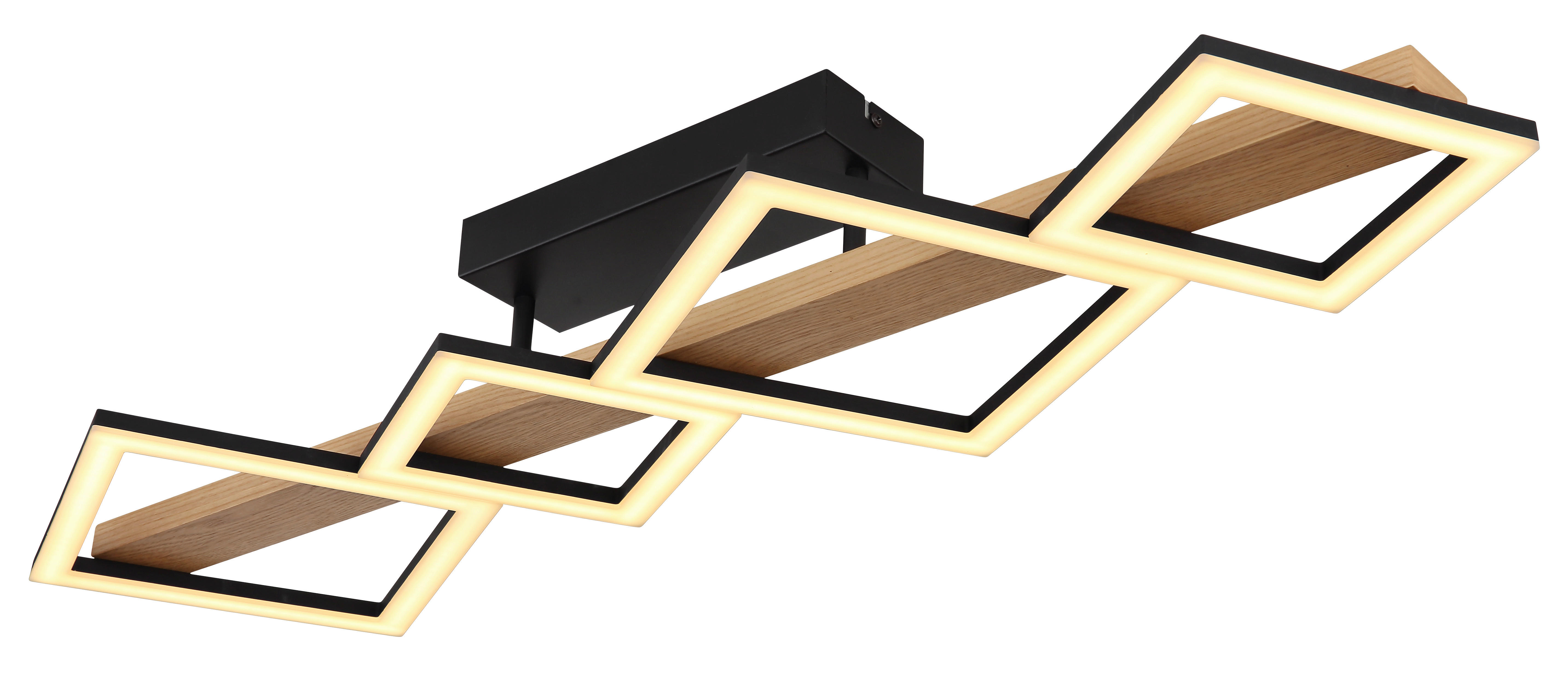 GLOBO LED-Deckenleuchte schwarz Kunststoff Metall B/H/T: ca. 30x13x92 cm DUSTIN - schwarz (30,00/13,00/92,00cm) - GLOBO