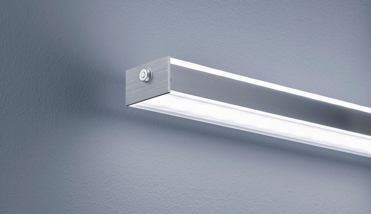 Fischer & Honsel LED-Pendelleuchte 60059 nickel matt Metall Acryl B/H/T: ca. 115x150x7 cm 2.0 Brennstellen Vitan TW - nickel matt (115,00/150,00/7,00cm) - Fischer & Honsel