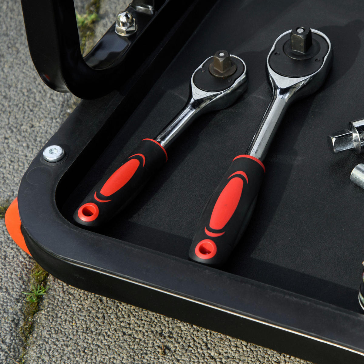 Werkstatthocker rot B/H/L: ca. 35x37x38 cm Werkstatthocker - rot (38,00/35,00/37,00cm) - HOMCOM