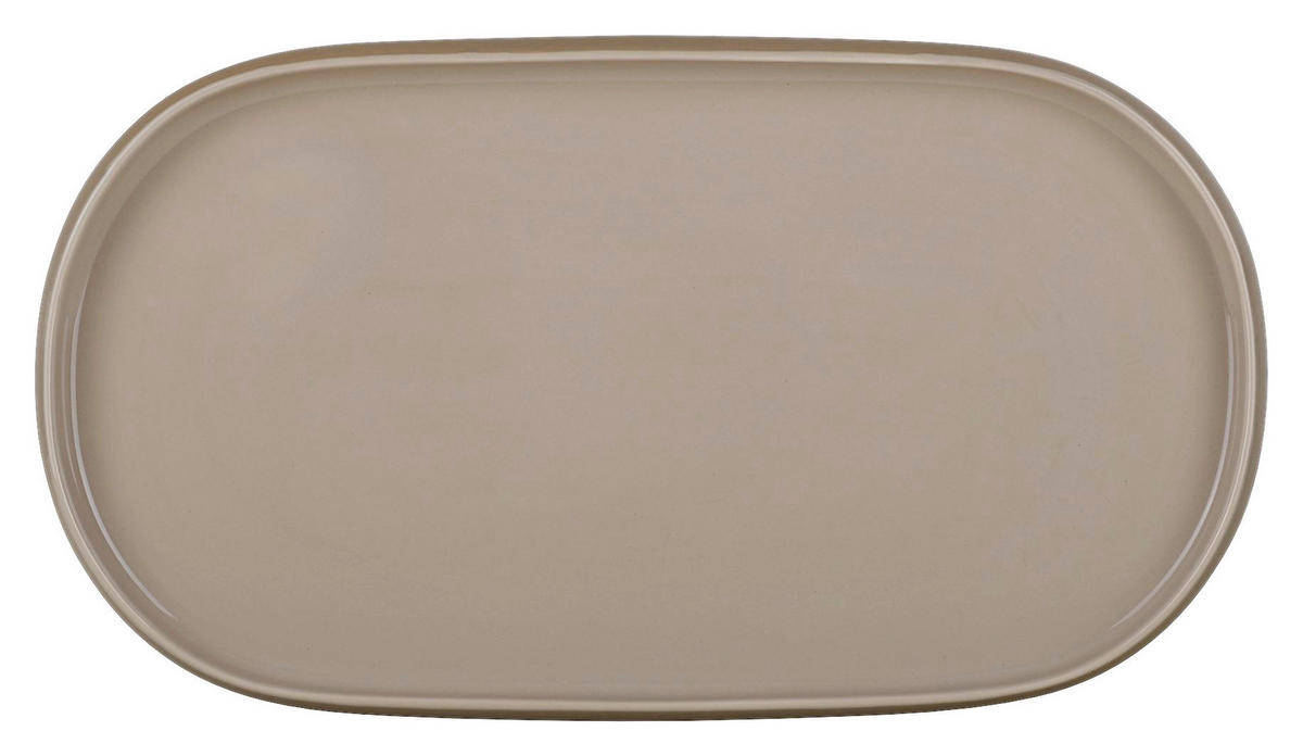 Servierplatte beige Steinzeug D: ca. 36,4 cm Servierplatte_Modern - beige (36,40cm)