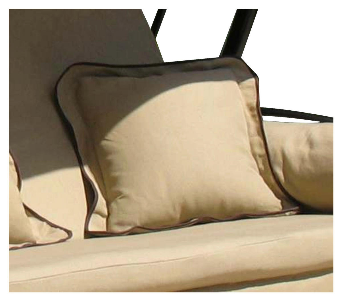 Grasekamp Auflage für Hollywoodschaukel Nostalgie sand Polyester-Mischgewebe B/H/L: ca. 35x11x35 cm Nostalgie - sand (35,00/35,00/11,00cm) - Grasekamp