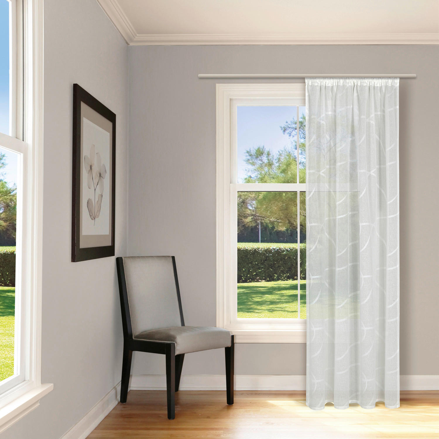 Dekovorhang Wirrwarr offwhite B/L: ca. 140x245 cm Wirrwarr - offwhite (140,00/245,00cm)