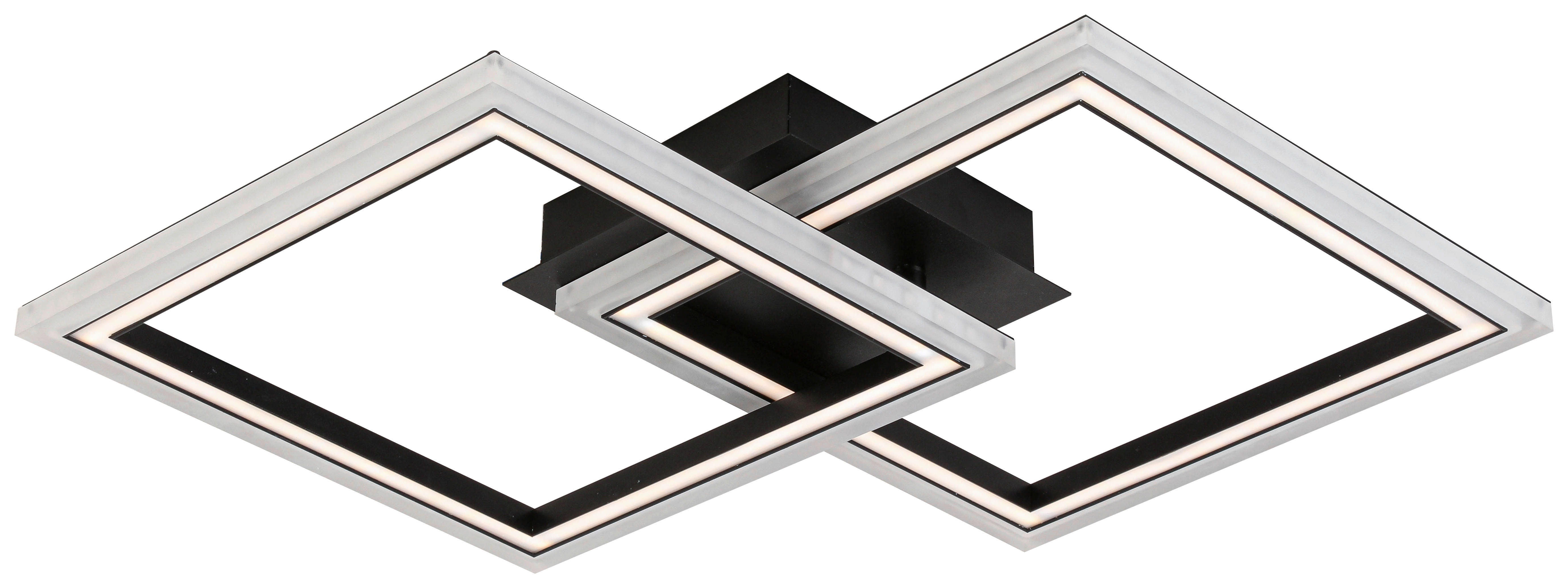 Nolo Deckenleuchte schwarz Metall Kunststoff B/H/L: ca. 35x6,5x57 cm LED-Deckenleuchte_Christina - schwarz (57,00/35,00/6,50cm) - Nolo