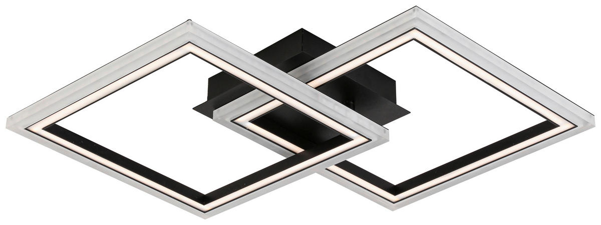 Deckenleuchte schwarz Metall Kunststoff B/H/L: ca. 35x6,5x57 cm LED-Deckenleuchte_Christina - schwarz (57,00/35,00/6,50cm)