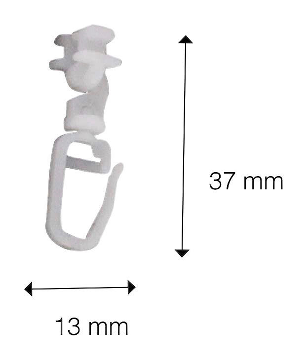 Klick-Gleiter für Gardinenschiene Klick-Gleiter_20erPack - weiß - ondeco