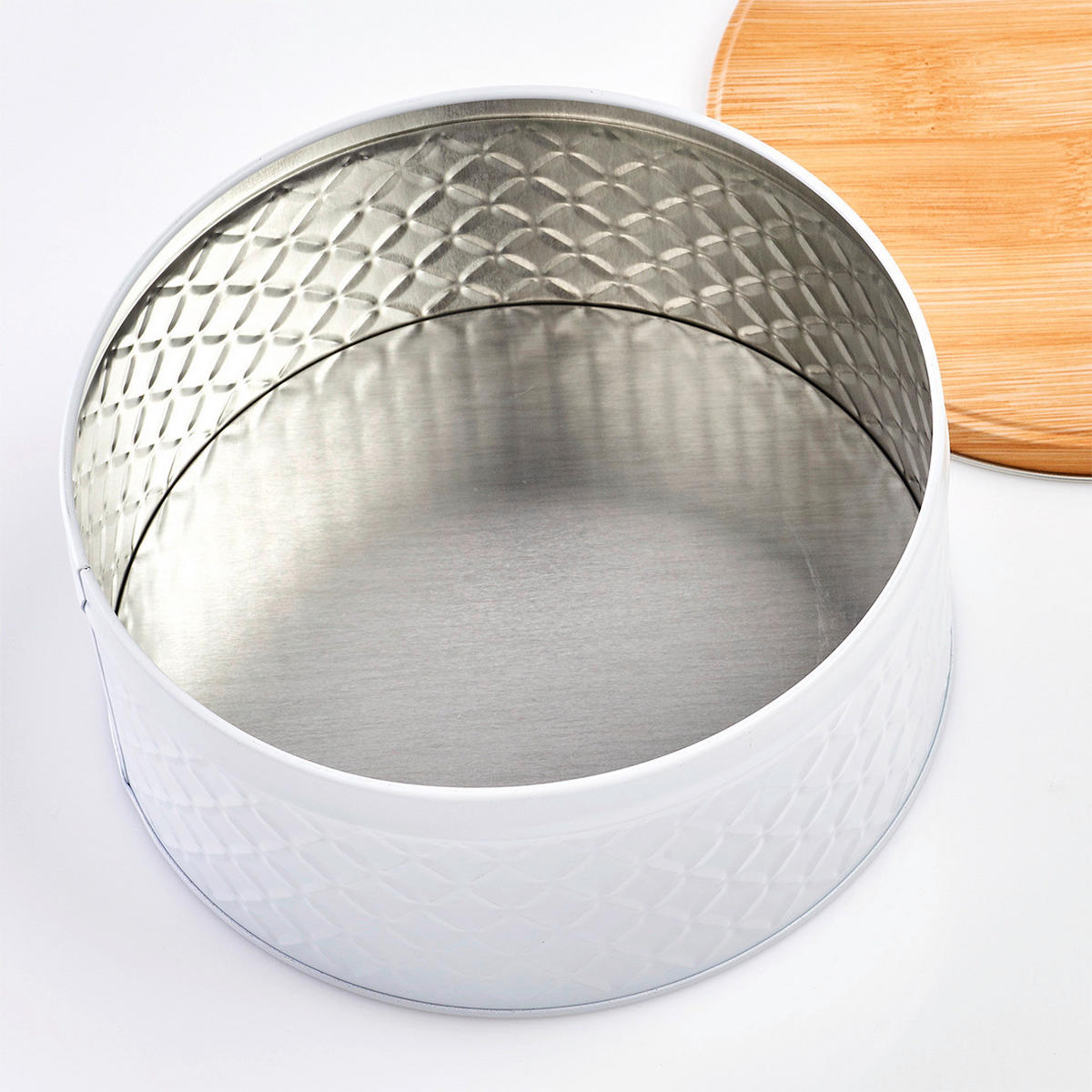 Zeller Vorratsdose Scandi weiß B/H/L: ca. 20x9x20 cm Scandi - weiß (20,00/20,00/9,00cm) - Zeller