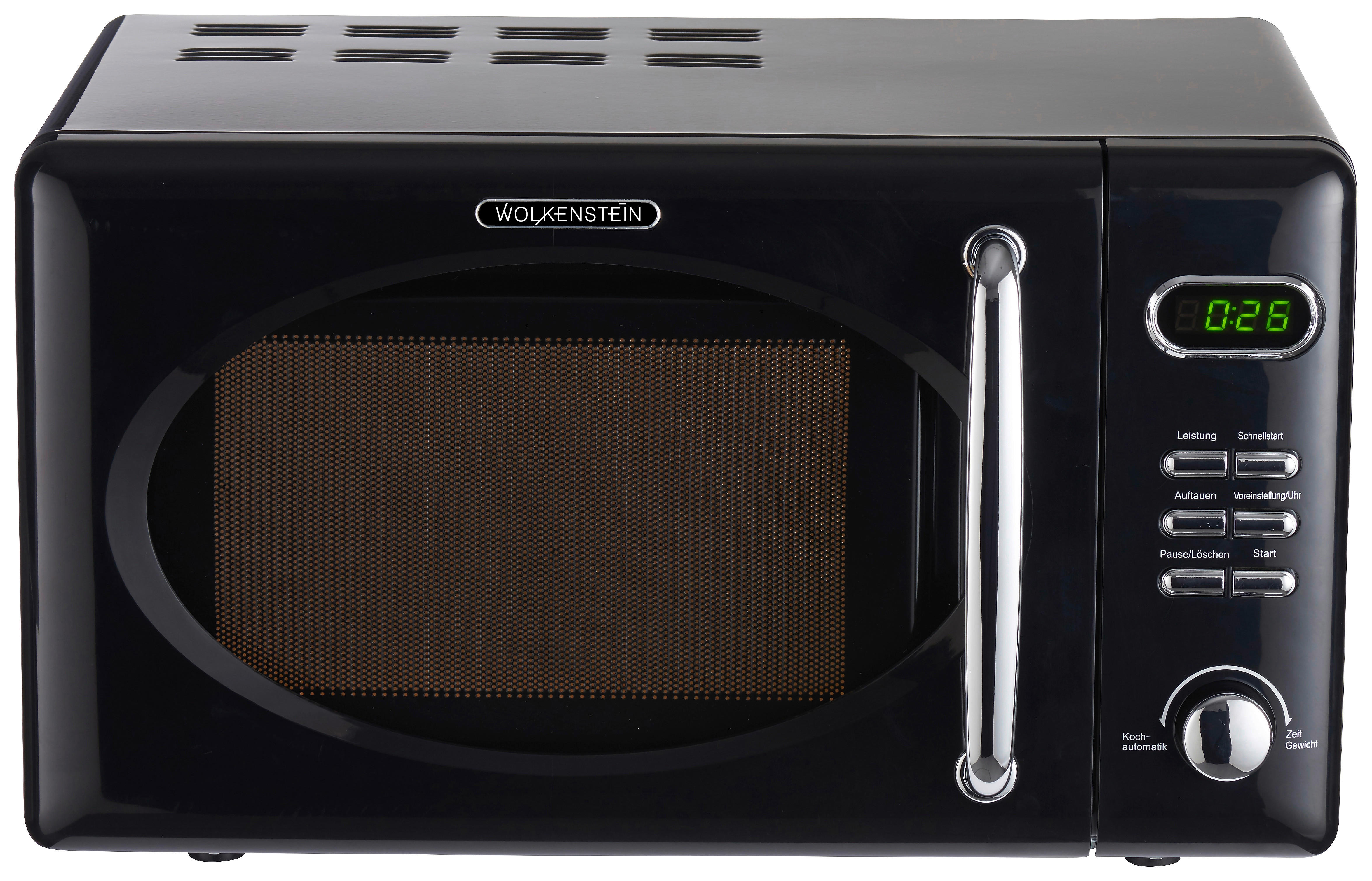 Wolkenstein Mikrowelle WMW720 B Mikrowelle WMW720 B - schwarz (45,10/25,60/36,10cm) - Wolkenstein