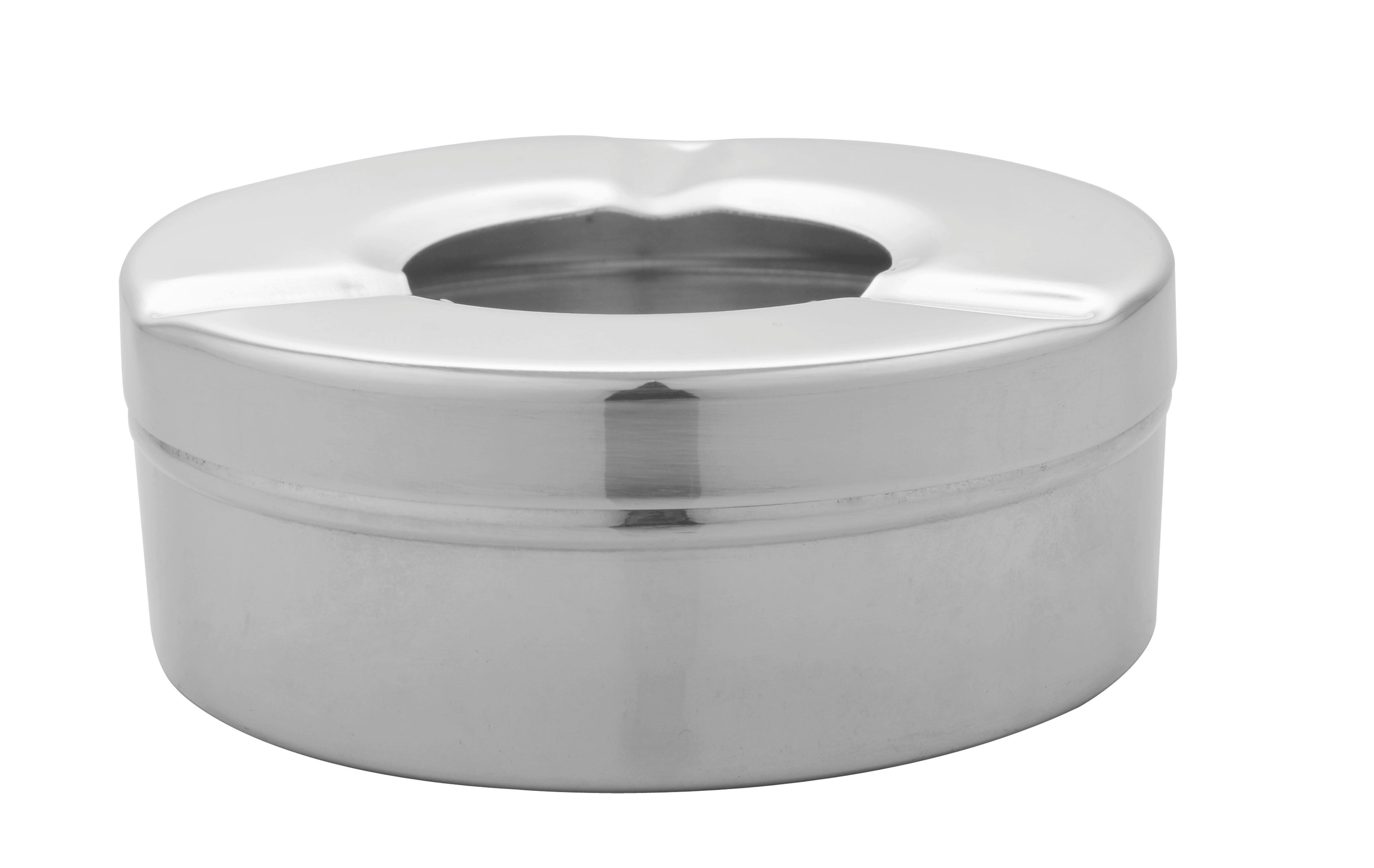 POCOline Aschenbecher silber Edelstahl Aschenbecher - silber - POCOline