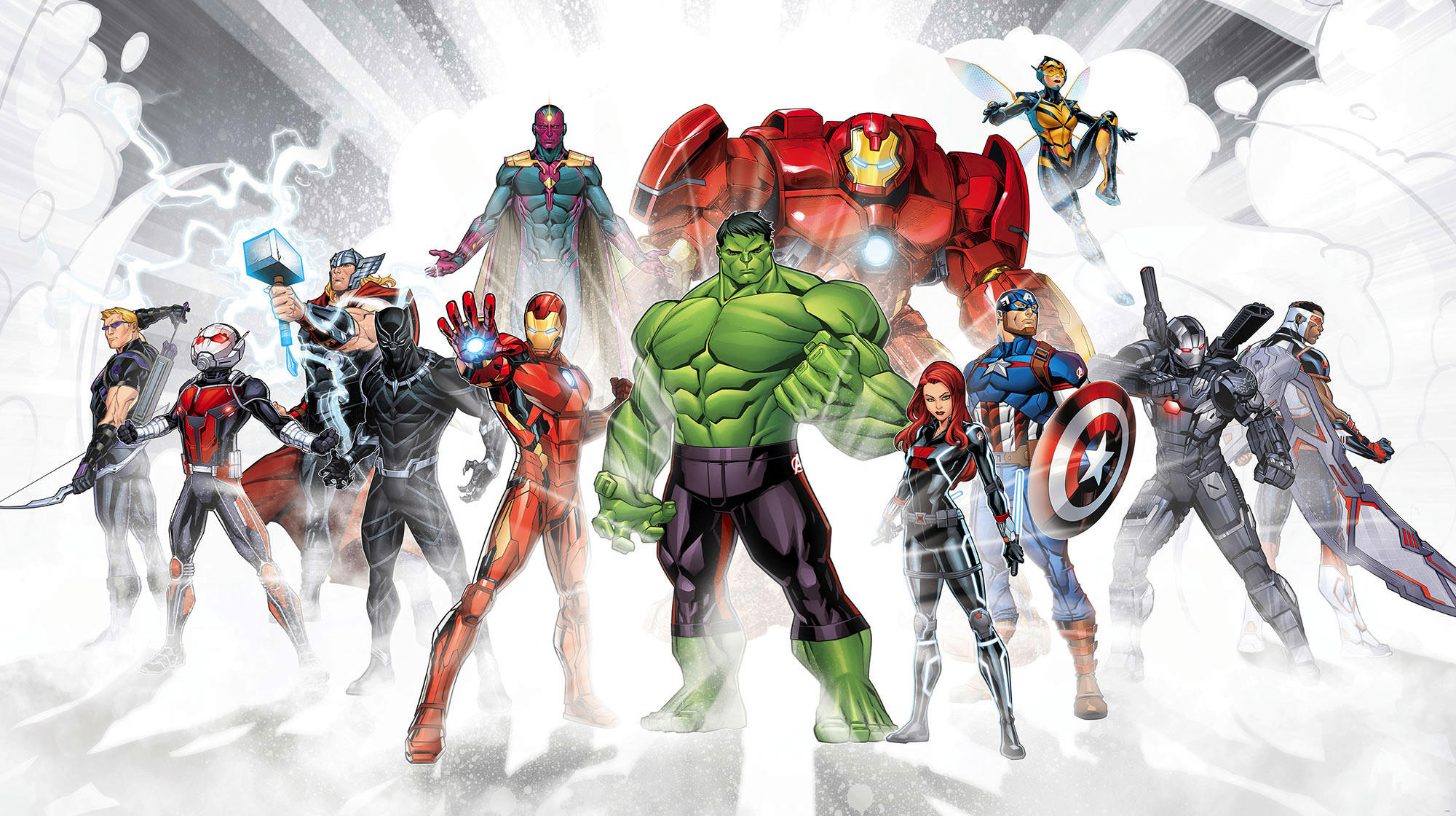 Komar Fototapete Avengers Unite IADX10-065 multicolor B/H: ca. 500x280 cm