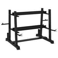 SPORTNOW Hantelständer schwarz Polypropylen B/H/L: ca. 75x131x80 cm Hantelständer - schwarz (80,00/75,00/131,00cm) - SPORTNOW