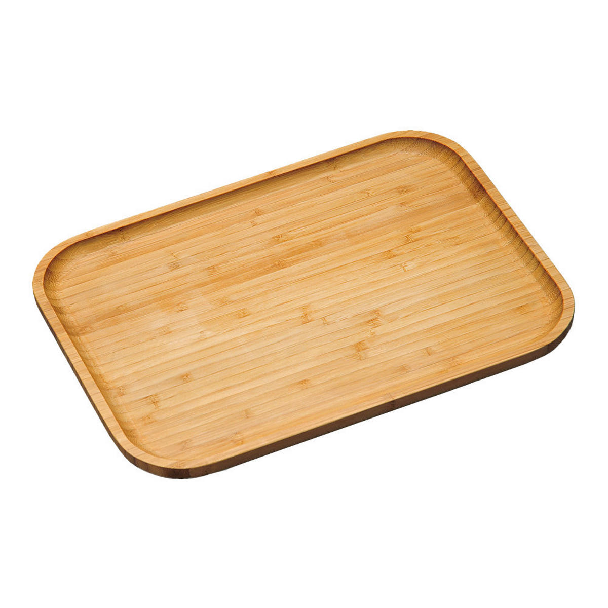 Kesper Servierbrett natur Bambus B/H/L: ca. 27,5x37,5x2 cm Servierbrett - natur (2,00/27,50/37,50cm) - Kesper