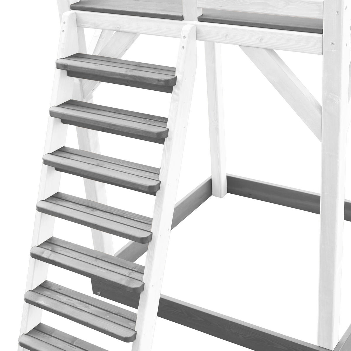 AXI Spielturm Beach Tower weiß B/H/L: ca. 519x242x349 cm Beach Tower - hellgrau/weiß (349,00/519,00/242,00cm) - AXI