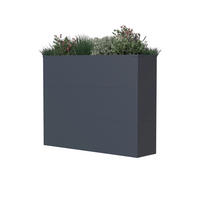 Westmann Pflanzkasten Talus anthrazit Metall B/H/T: ca. 100x77x25 cm Talus - anthrazit (100,00/77,00/25,00cm) - Westmann