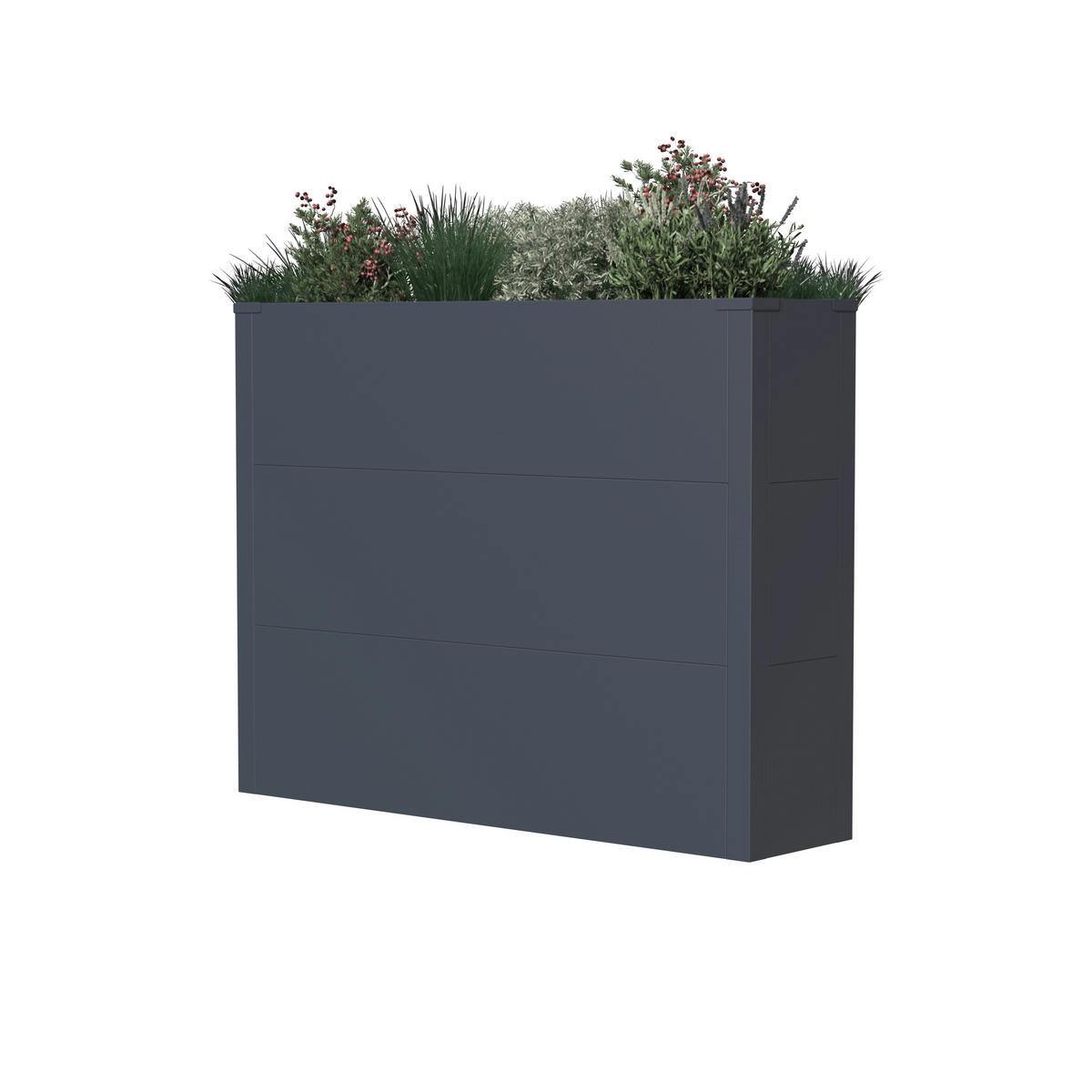 Westmann Pflanzkasten Talus anthrazit Metall B/H/T: ca. 100x77x25 cm Talus - anthrazit (100,00/77,00/25,00cm) - Westmann