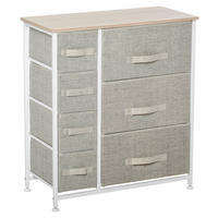 HOMCOM Aufbewahrungsregal hellgrau Polypropylen B/H/L: ca. 30x63,5x71 cm Schubladenschrank - hellgrau (71,00/30,00/63,50cm) - HOMCOM