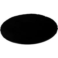 Teppich Softy schwarz D: ca. 80 cm Softy - schwarz (80,00cm)