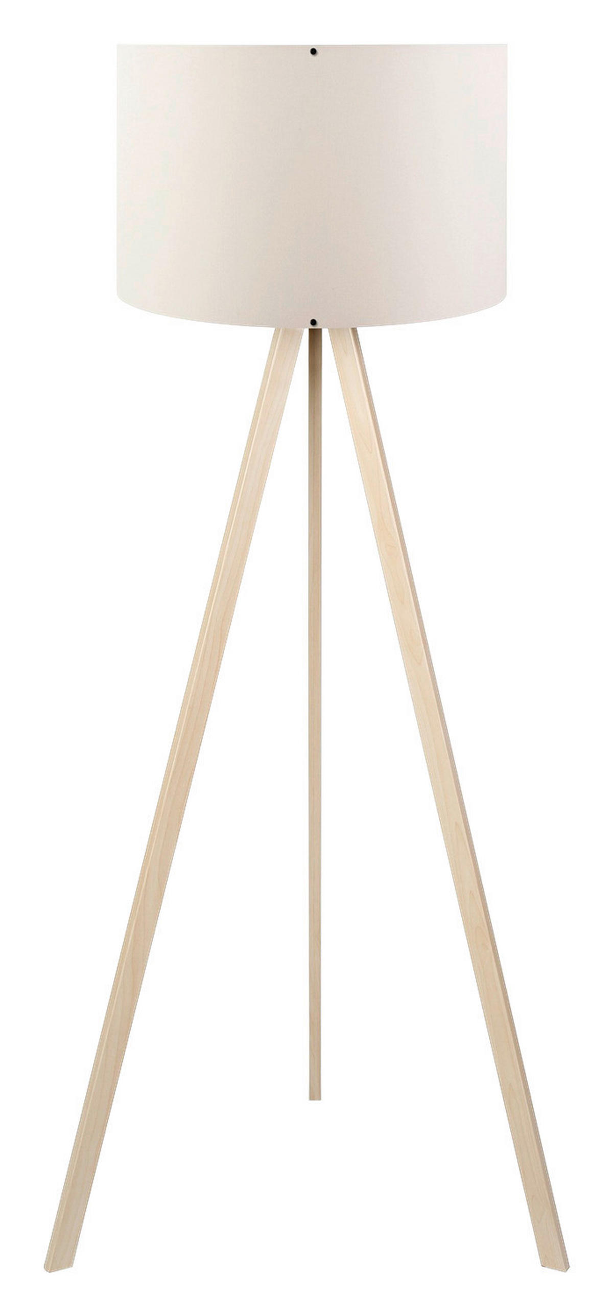 Opviq Stehleuchte creme Eiche PVC B/H/T/L/D: ca. 38x140x38x38x38 cm E27 1 Brennstellen AYD - Eiche/creme (38,00/38,00/140,00cm) - Opviq