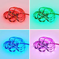 Lichtband schwarz Kunststoff B/L: ca. 1x300 cm LED-Lichtband_Rush - schwarz (1,00/300,00cm)