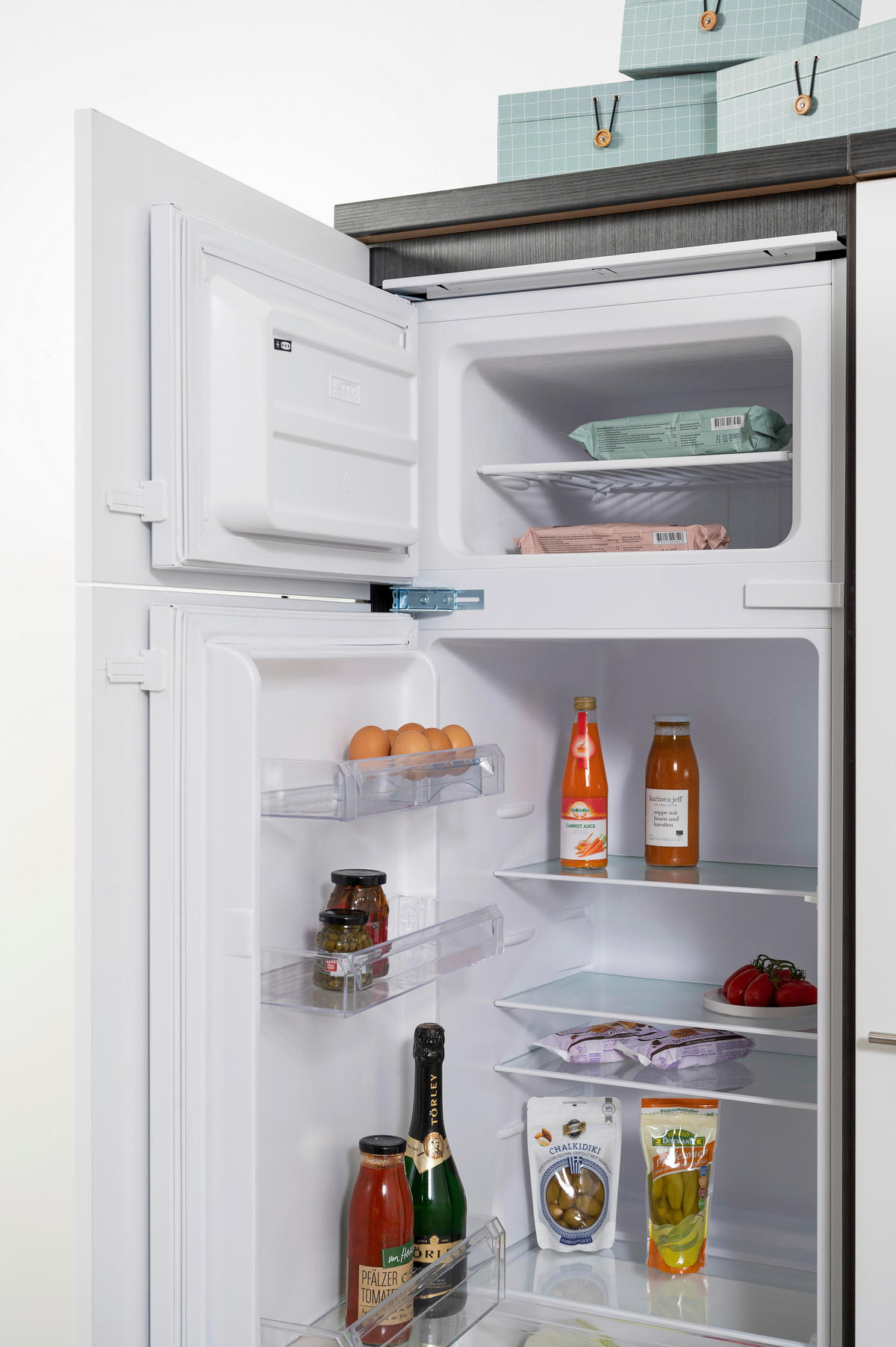 Respekta Küchenblock Premium Eiche Eiche grau Nachbildung B/H/T: ca. 270x200x60 cm Premium - Eiche/weiß (270,00/200,00/60,00cm) - Respekta