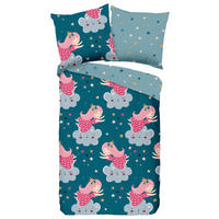 Baumwoll Bettwäsche Princesse Renforce Princesse - petrol (135,00/200,00cm) - Good Morning