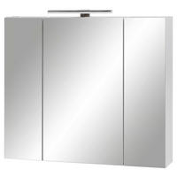 Spiegelschrank Limone weiß B/H/T: ca. 80x74,4x16 cm Limone - weiß (80,00/74,40/16,00cm) - Möbelpartner