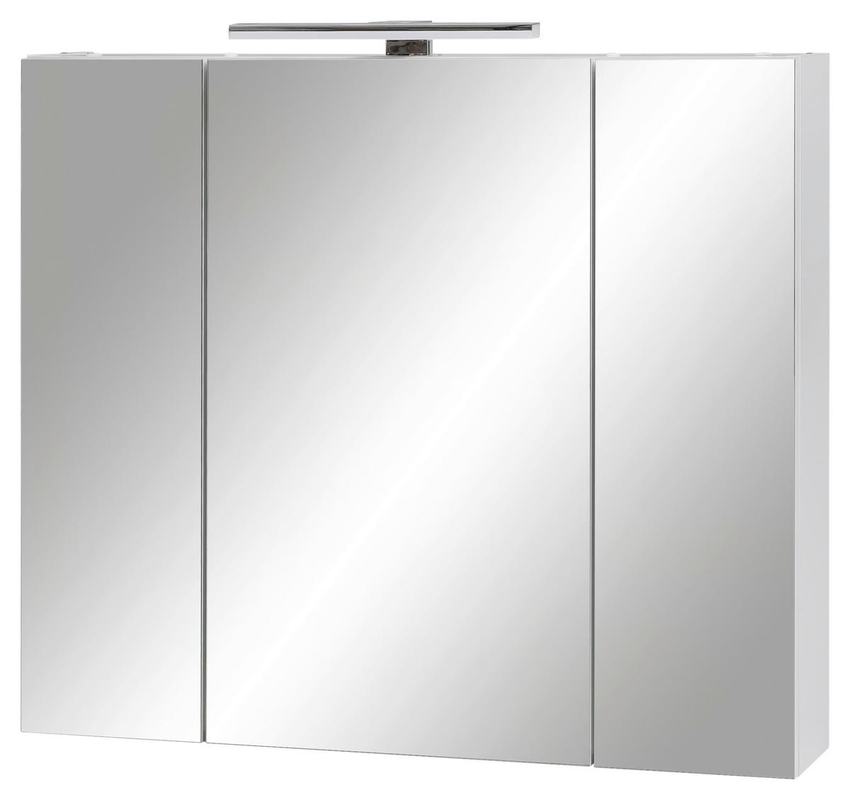 Spiegelschrank Limone weiß B/H/T: ca. 80x74,4x16 cm Limone - weiß (80,00/74,40/16,00cm) - Möbelpartner