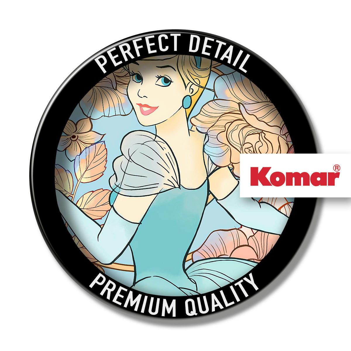 Komar Fototapete Cinderella Pastel Dreams D: ca. 125 cm Cinderella Pastel Dreams - (125,00cm) - Komar