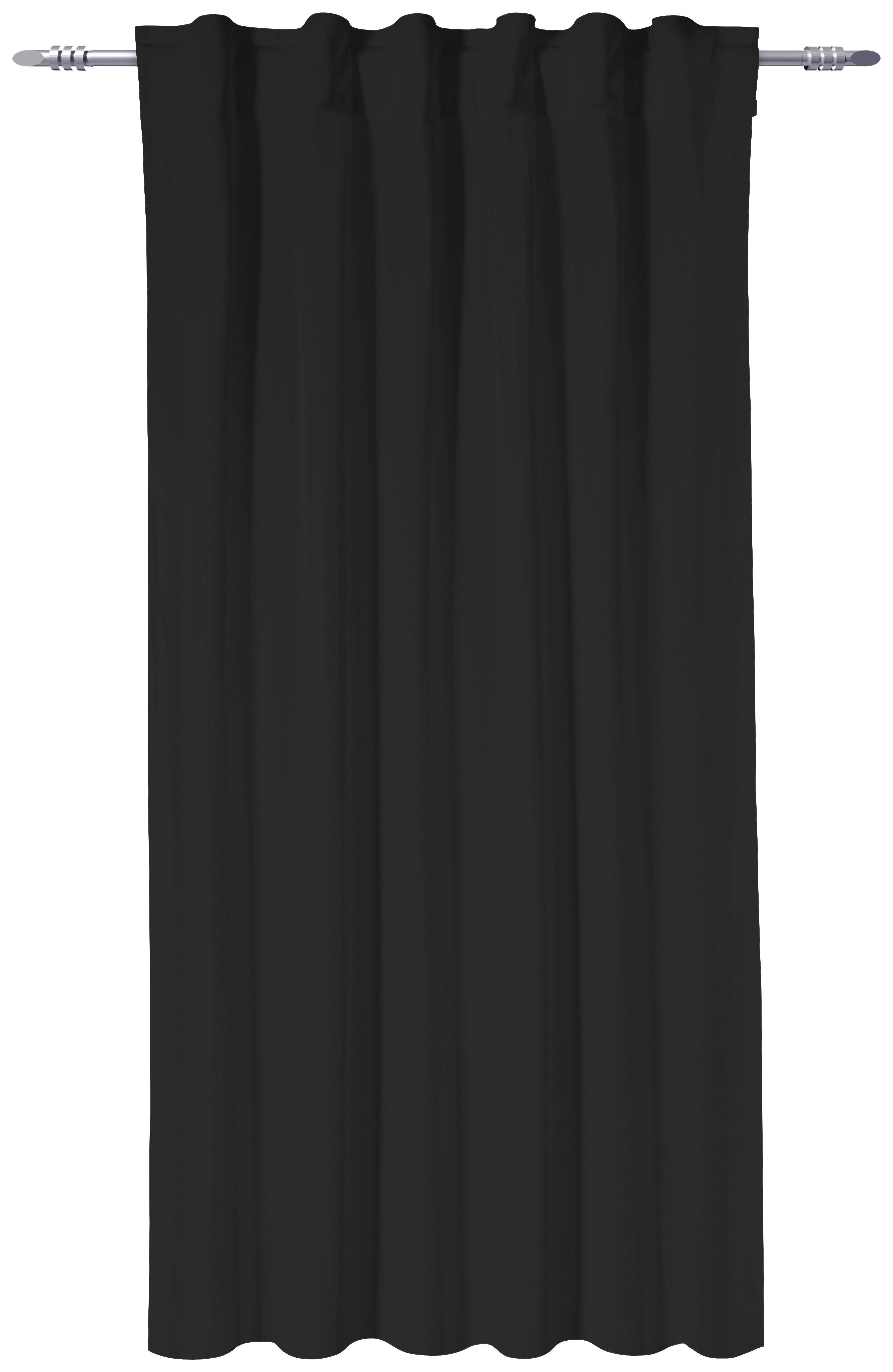 Thumbnail - Thermovorhang Kiruna schwarz B/L: ca. 140x175 cm