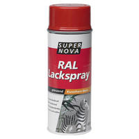 Super-Nova Lackspray feuerrot glänzend ca. 0,4 l Lackspray 400ml - feuerrot (400ml) - Super-Nova