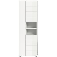 Badhochschrank VIRA weiß weiß Hochglanz B/H/T: ca. 60x190x34 cm VIRA - weiß (60,00/190,00/34,00cm) - xonox.home