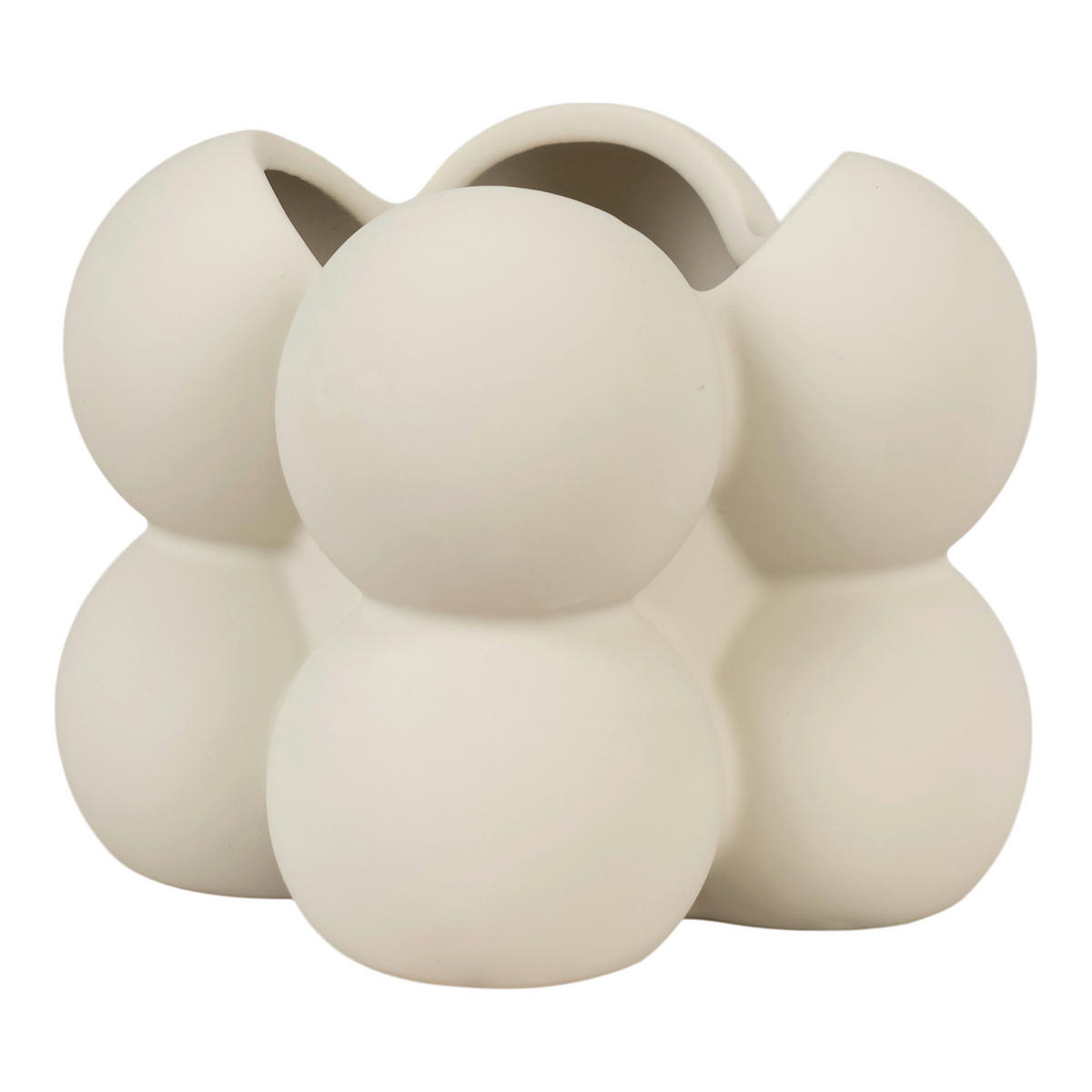 Blumentopf Flowerpot grau Steinzeug B/H/L: ca. 9x8x9 cm Flowerpot - grau (9,00/9,00/8,00cm)