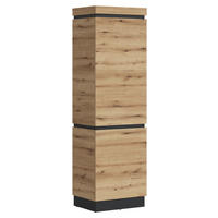 Garderobenschrank Corte Eiche Evoke Coast Nachbildung anthrazit B/H/T: ca. 60x200,5x45 cm Corte - Eiche/anthrazit (60,00/200,50/45,00cm)