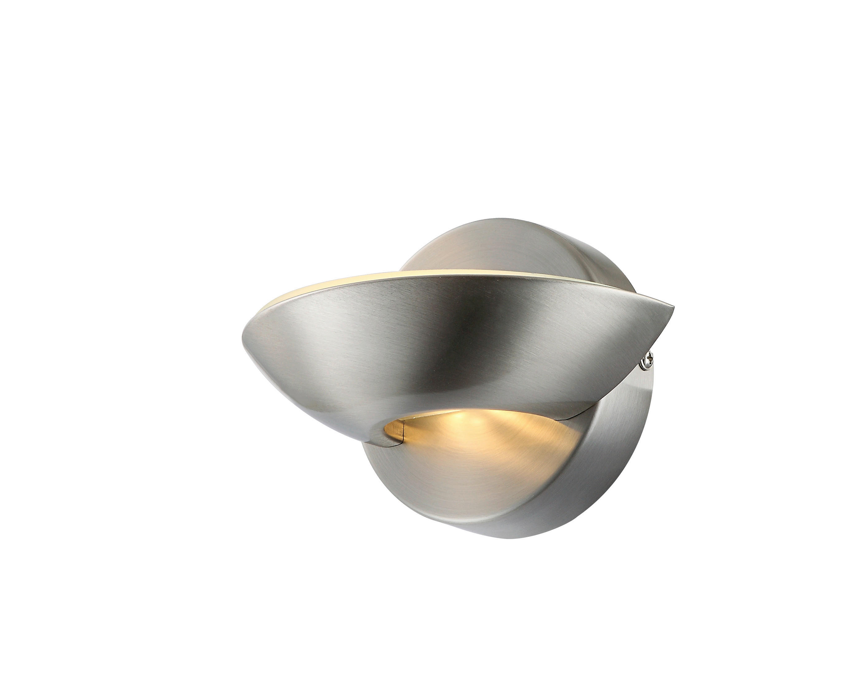 GLOBO LED-Wandleuchte nickel matt Metall B/H: ca. 16,5x11 cm SAMMY - nickel matt (16,50/11,00cm) - GLOBO