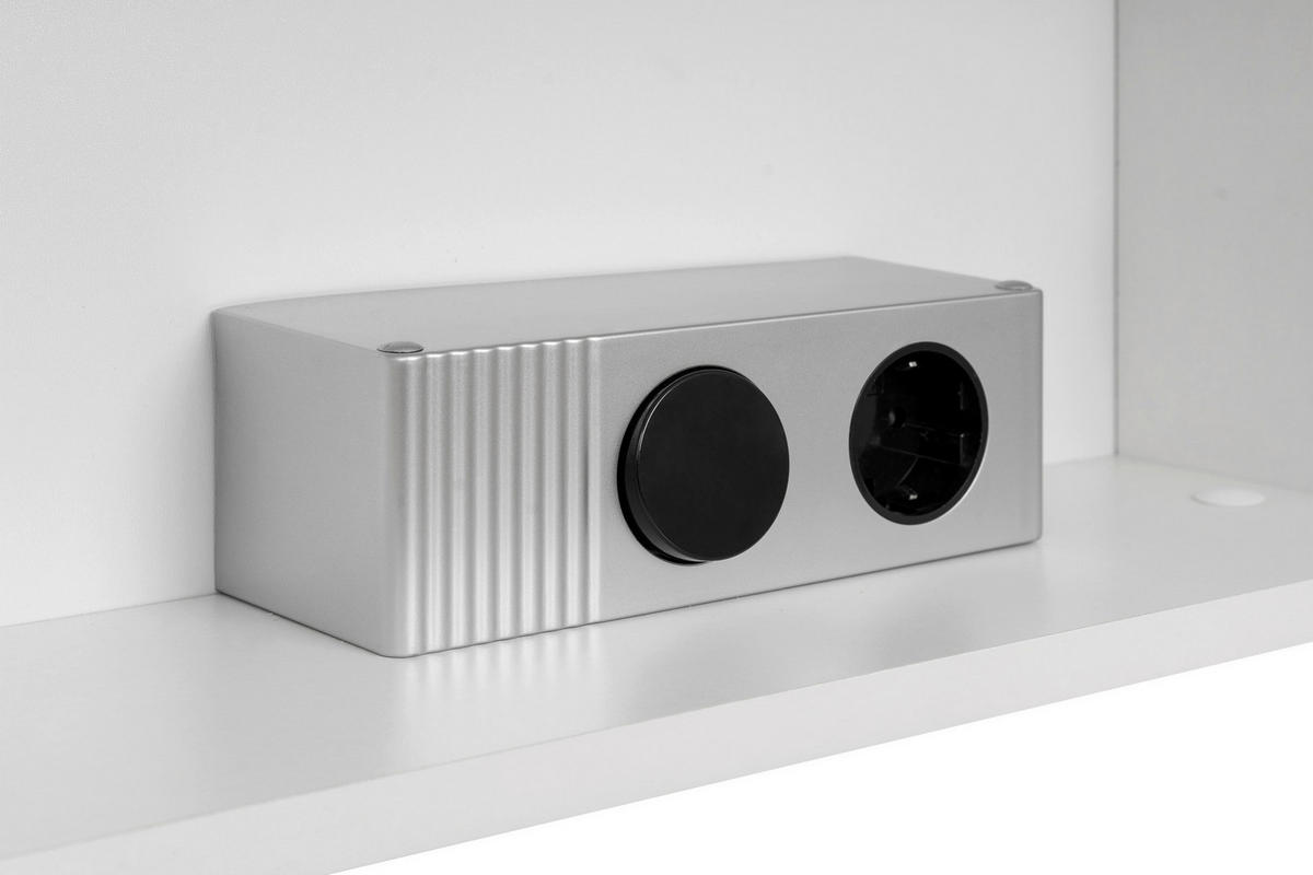 Spiegelschrank Praya Dark Concret Nachbildung weiß B/H/T: ca. 79x71x28 cm Praya - weiß (79,00/71,00/28,00cm)