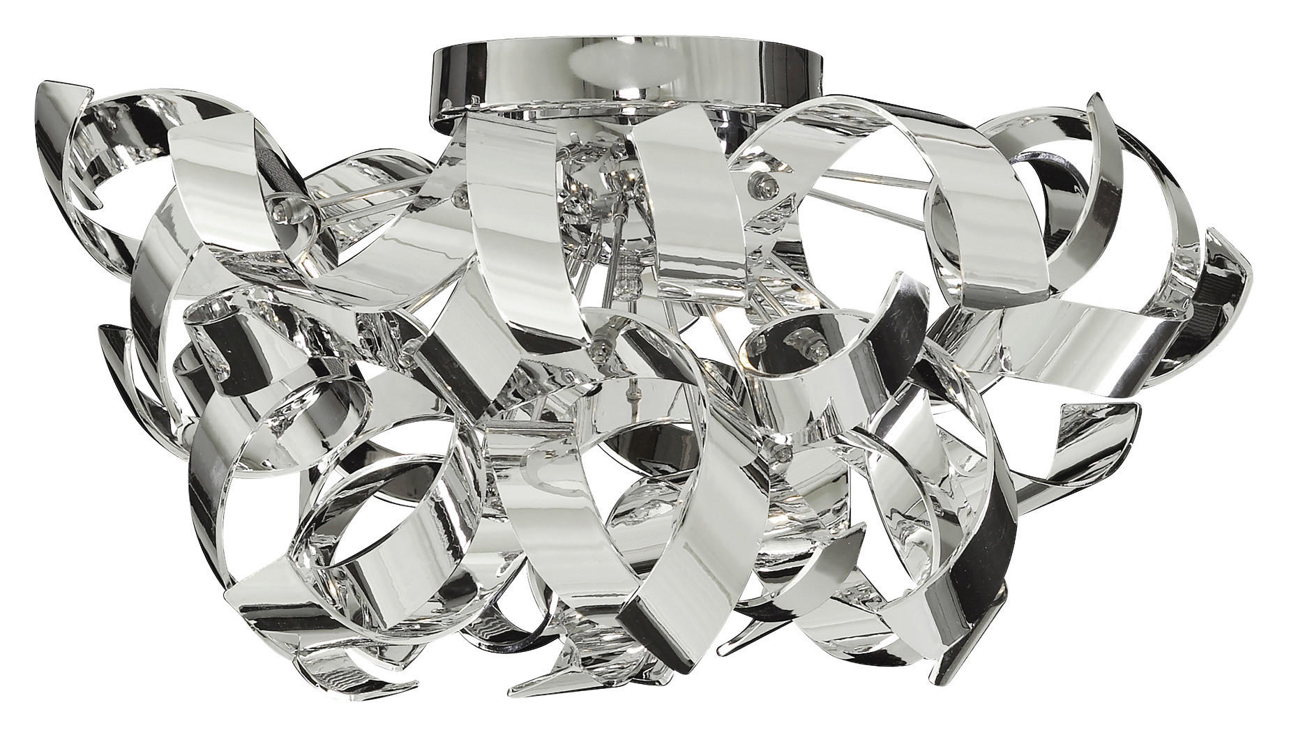 Searchlight Deckenleuchte Chrom Stahl B/H/D: ca. 45x27x45 cm G9 3 Brennstellen Curls - Chrom (45,00/27,00cm) - Searchlight