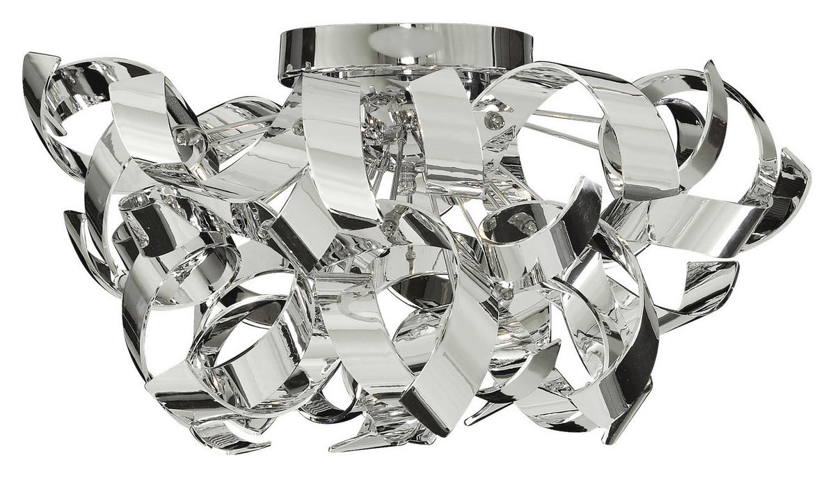 Searchlight Deckenleuchte Chrom Stahl B/H/D: ca. 45x27x45 cm G9 3 Brennstellen Curls - Chrom (45,00/27,00cm) - Searchlight