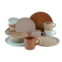 CreaTable Kombiservice TERRA multicolor Steingut 16 tlg. TERRA - multicolor - CreaTable