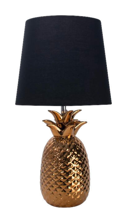 Näve Leuchten Keramik-Tischleuchte NV3150658 gold Keramik H/D: ca. 45x23 cm E14 1 Brennstellen Ananas - gold (23,00/45,00cm) - Näve Leuchten