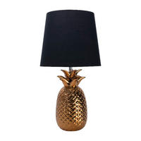 Näve Leuchten Keramik-Tischleuchte NV3150658 gold Keramik H/D: ca. 45x23 cm E14 1 Brennstellen Ananas - gold (23,00/45,00cm) - Näve Leuchten