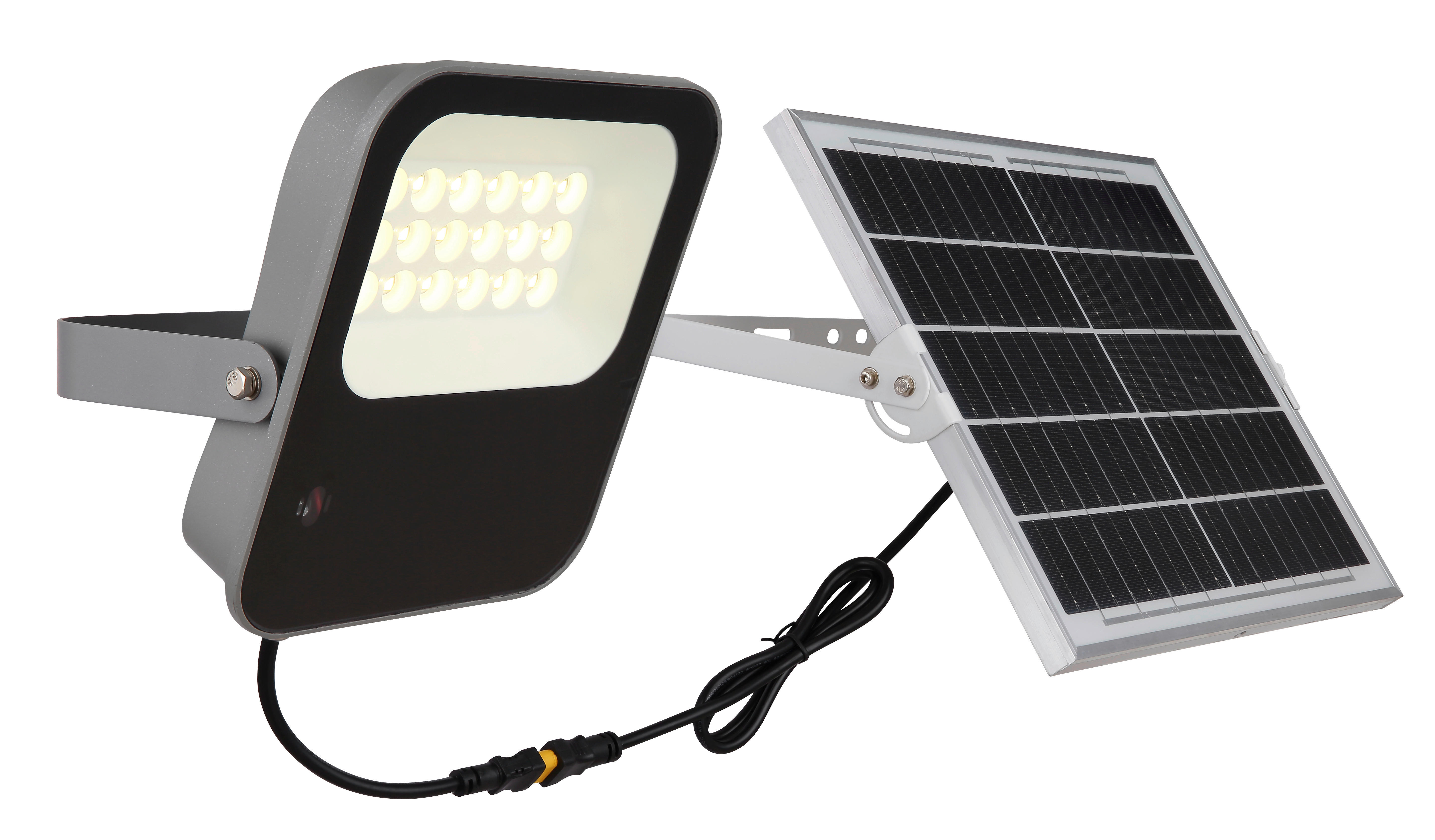 LED-Solarleuchte grau schwarz Aluminium B/H: ca. 19x4,6 cm SOLAR - schwarz/grau (19,00/4,60cm) - GLOBO