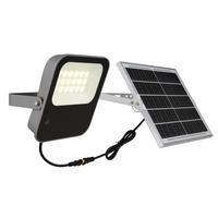 LED-Solarleuchte grau schwarz Aluminium B/H: ca. 19x4,6 cm SOLAR - schwarz/grau (19,00/4,60cm) - GLOBO