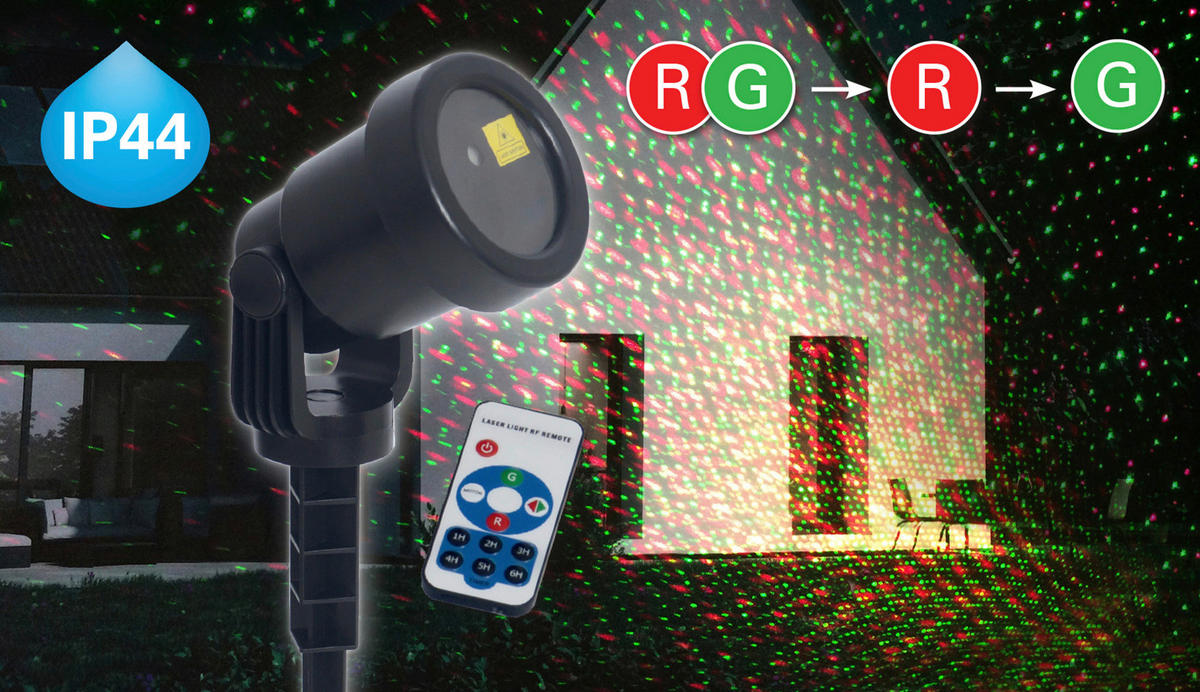 LED-Laser Erdspieß mit LED 5200861 H/D: ca. 40x10 cm LED Laser Erdspieß mit LED - (10,00/40,00cm) - Näve Leuchten