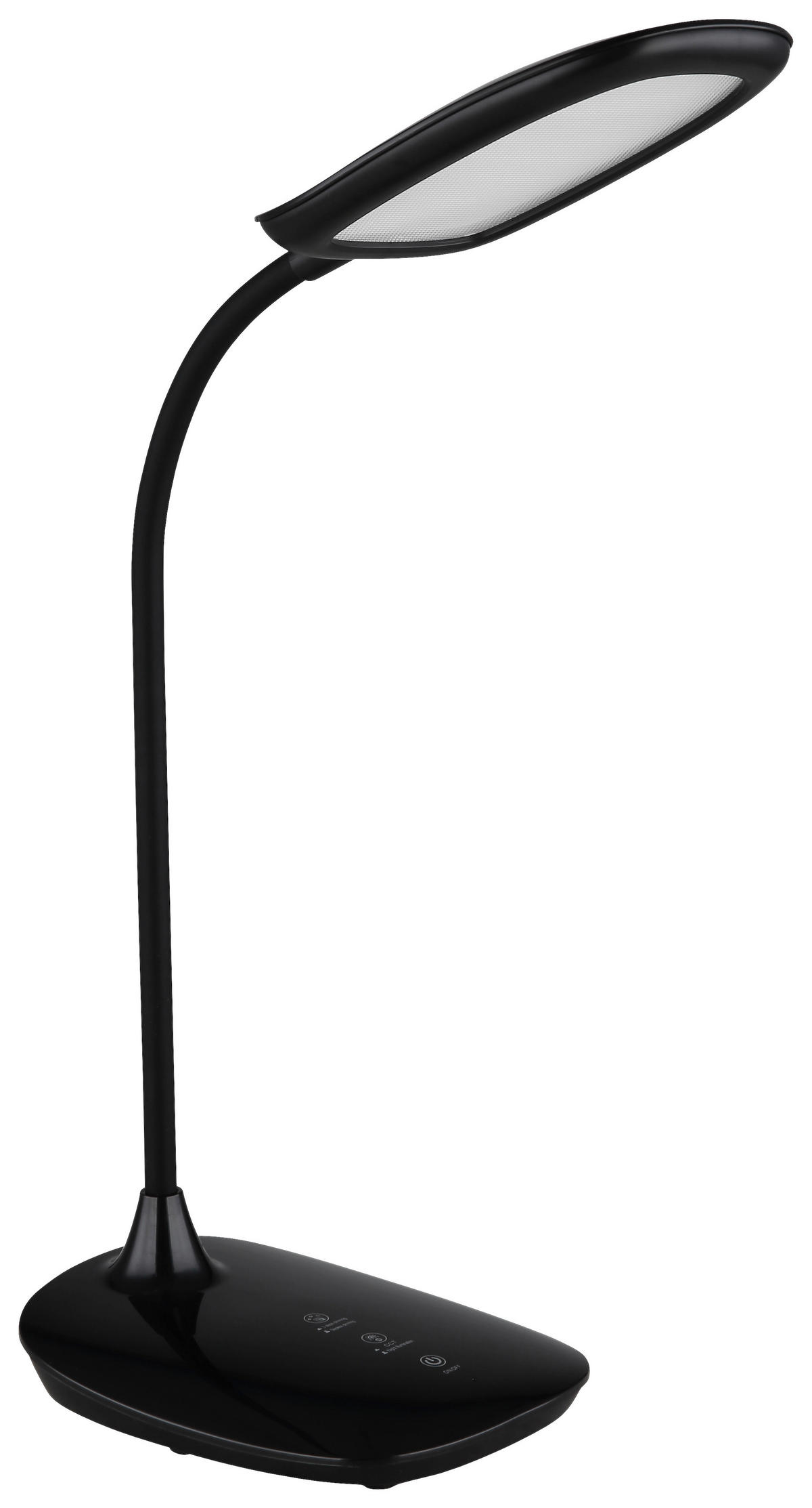 GLOBO LED-Tischleuchte mattschwarz schwarz Silikon Kunststoff B/H/T: ca. 13,6x40x28 cm BOTAL - schwarz/mattschwarz (13,60/40,00/28,00cm) - GLOBO
