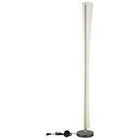 GLOBO LED-Stehleuchte nickel matt anthrazit klar Metall Kunststoff H/D: ca. 155x20 cm 1 Brennstellen MALINDA - klar/nickel matt (20,00/155,00cm) - GLOBO