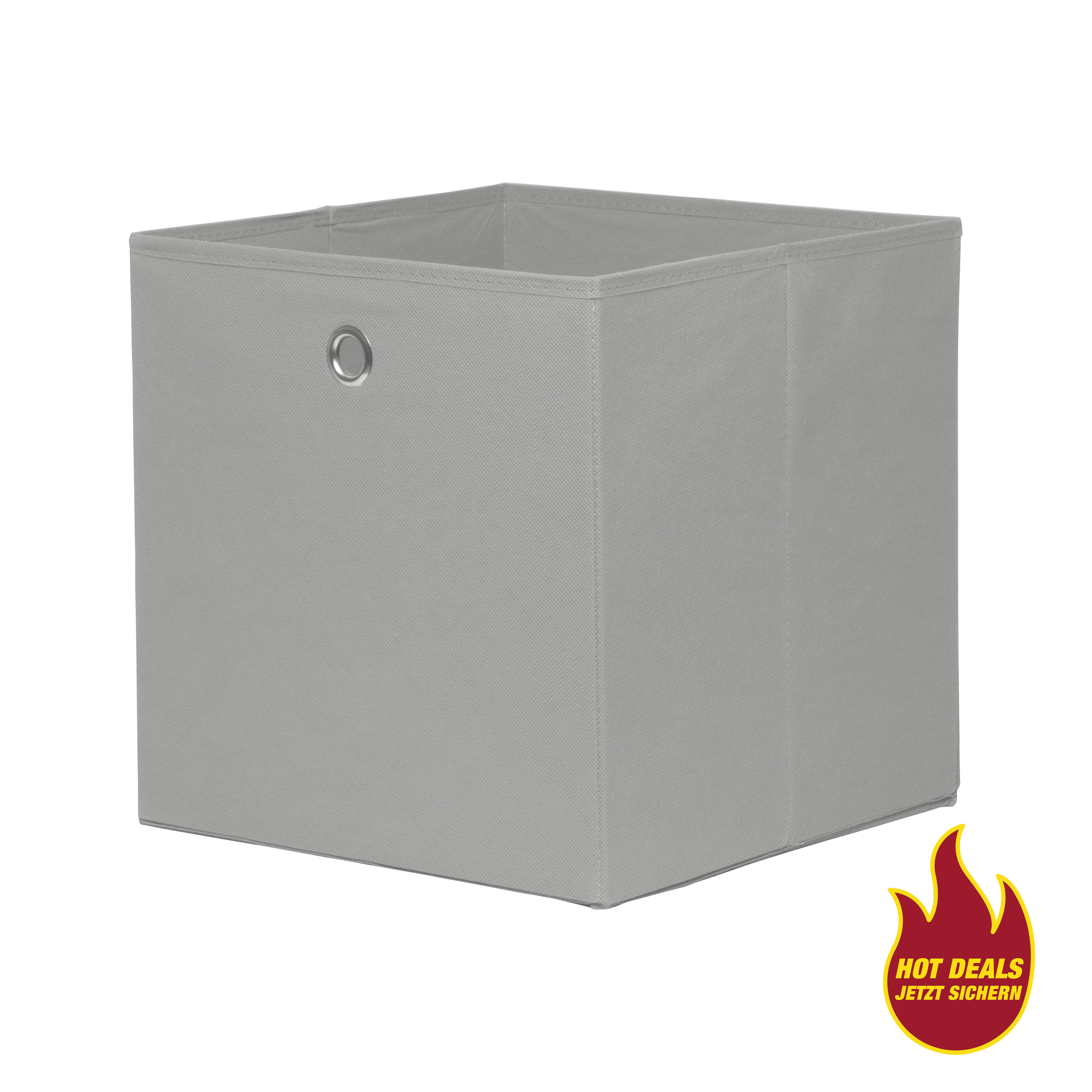 Stoffbox grau B/H/T: ca. 32x32x32 cm