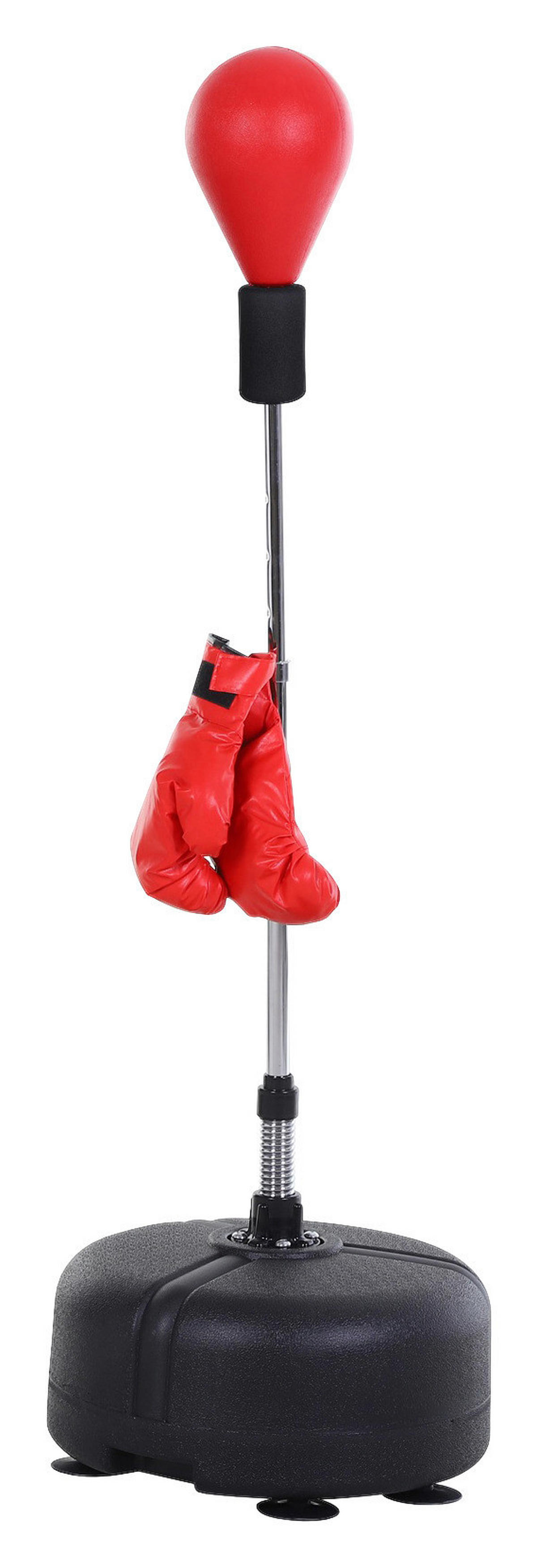 HOMCOM Punchingball-Set rot Stahl B/H/L: ca. 48x154x48 cm Punchingball-Set - rot (48,00/48,00/154,00cm) - HOMCOM